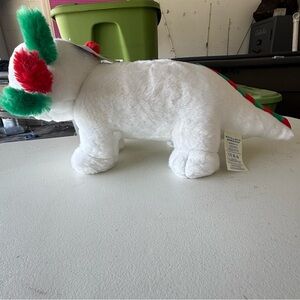 Build A Bear Workshop white, green and red axolotl Plush